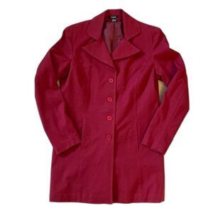 GNW~TRENCH COAT~DARK RED~SMALL